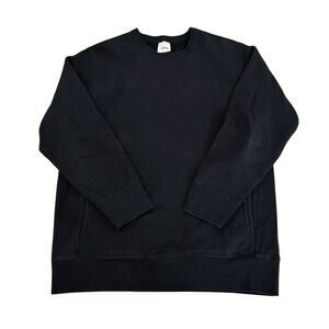 3sixteen Mens Heavyweight Basic Sweatshirt Size 2XL Black Cotton Fleece Crewneck